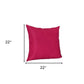 Set of Two 22" Pink Throw Pillow Covers