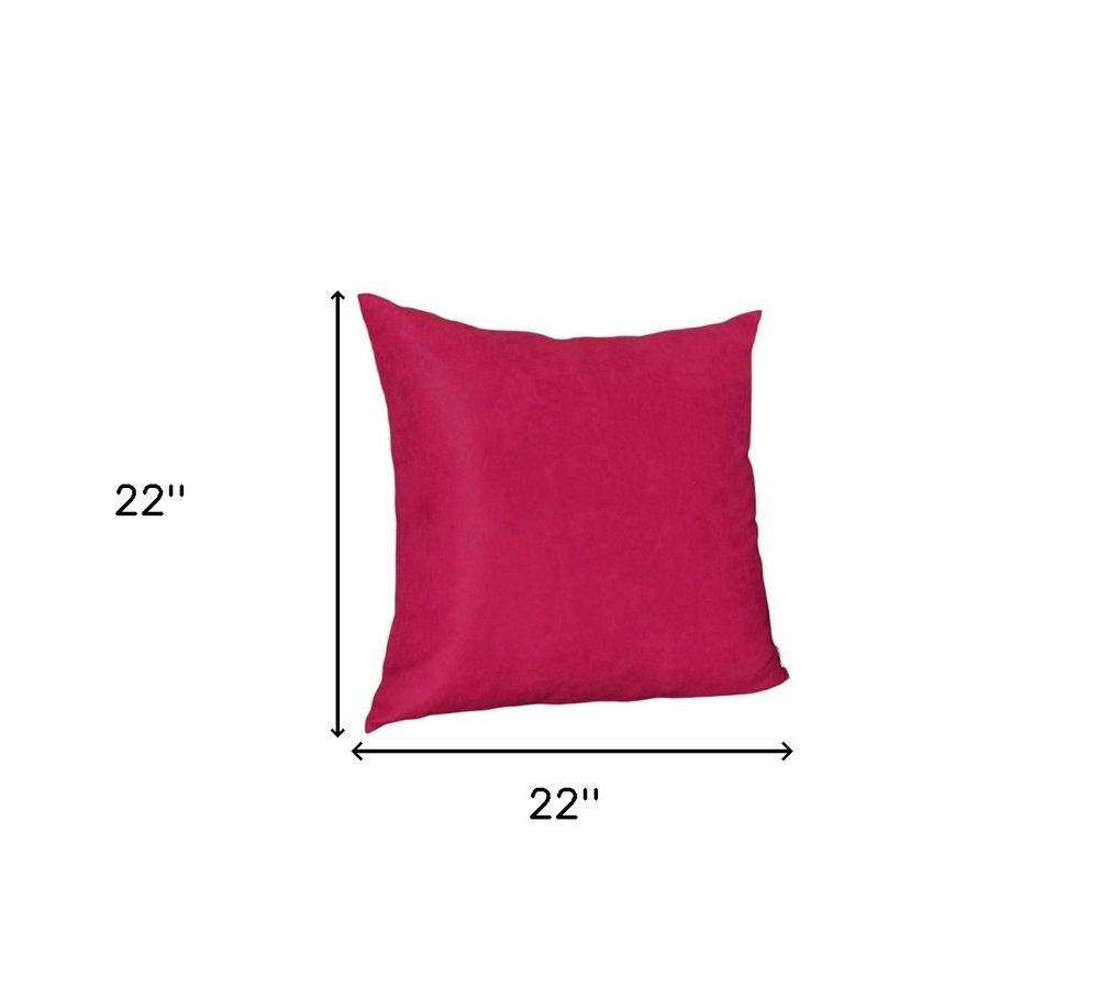 Set of Two 22" Pink Throw Pillow Covers