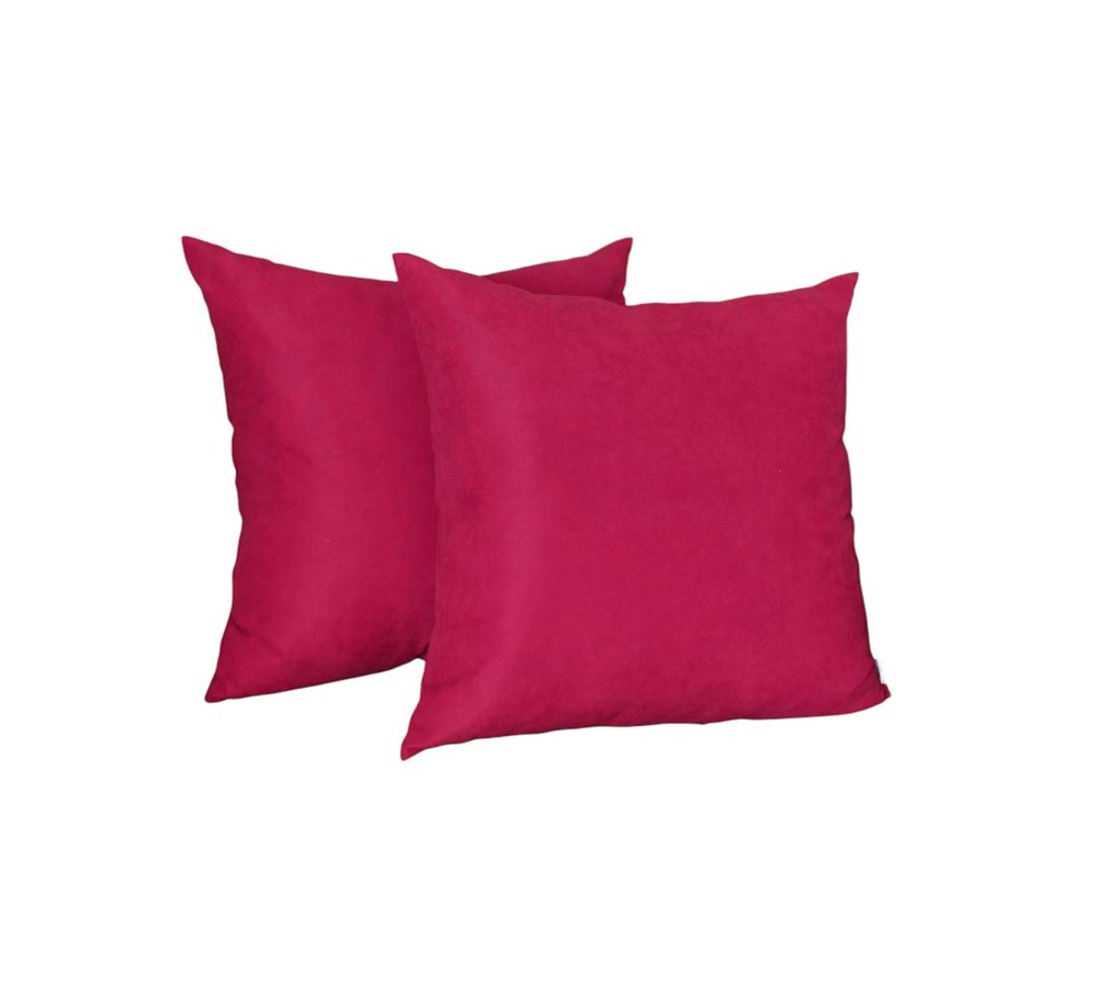 Set of Two 22" Pink Throw Pillow Covers
