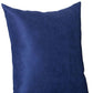 Set Of Four 17" X 17" Navy Blue Polyester Zippered Pillow Cover