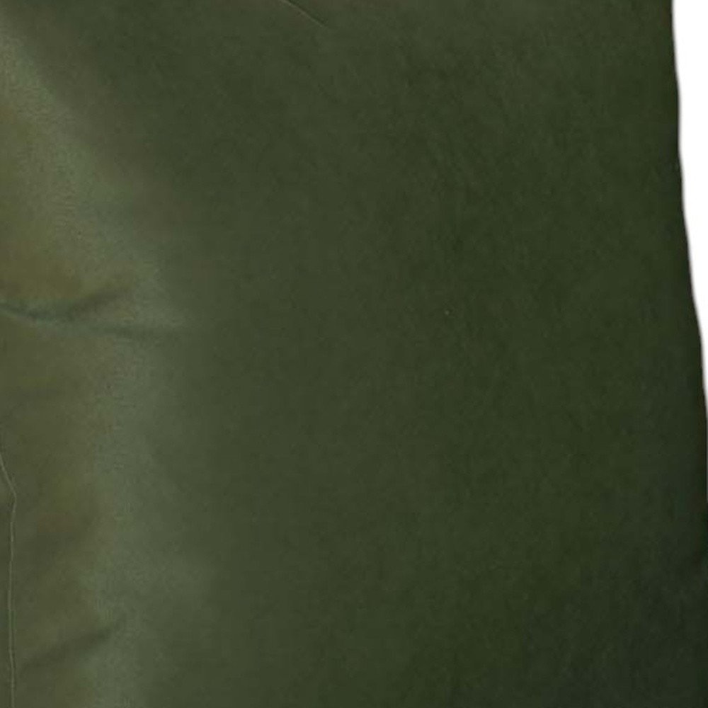 Set Of Four 18" X 18" Fern Green Polyester Zippered Pillow Cover