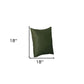 Set Of Four 18" X 18" Fern Green Polyester Zippered Pillow Cover
