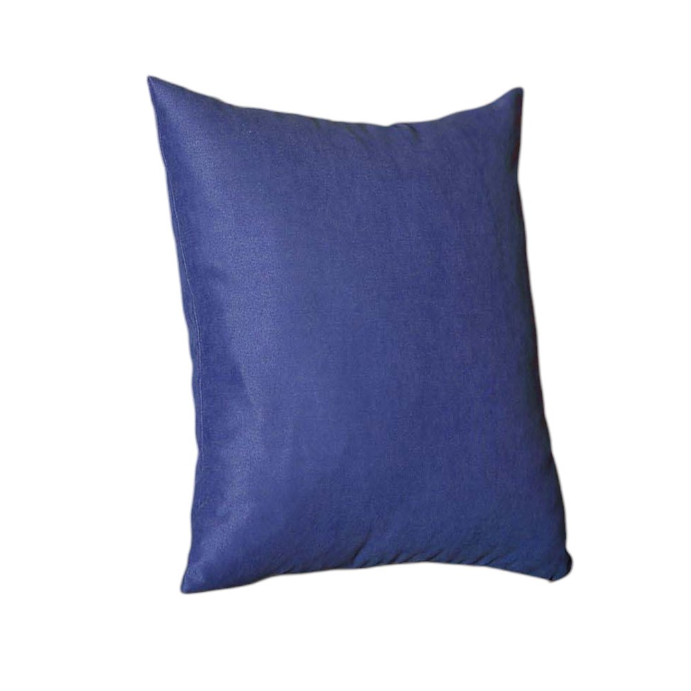 Set Of Four 18" X 18" Sapphire Blue Polyester Zippered Pillow Cover