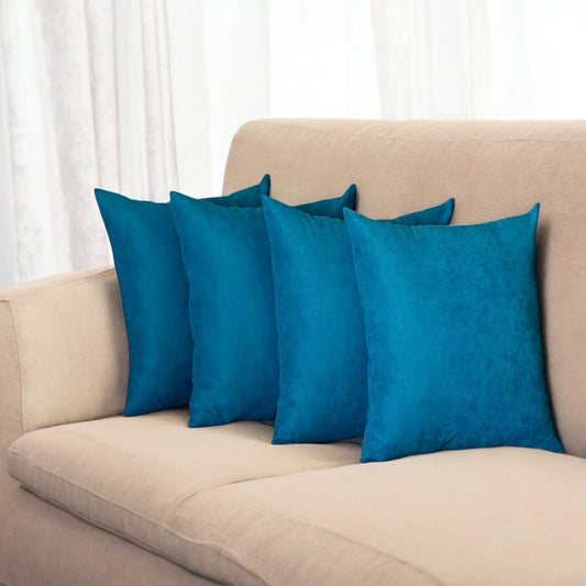 Set Of Four 18" X 18" Tahitian Tide Polyester Zippered Pillow Cover