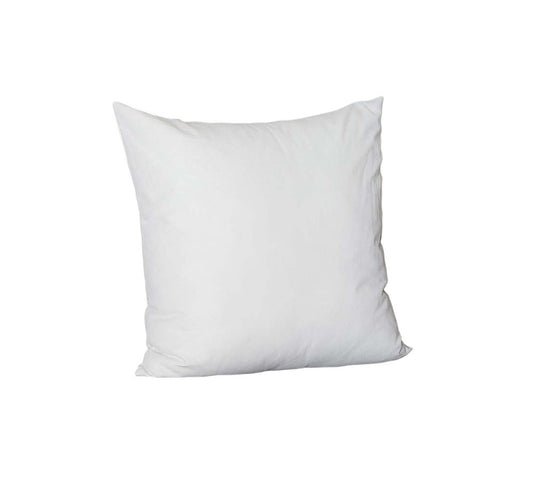 Set Of Four 22" X 22" White Polyester Zippered Pillow Cover