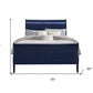 Blue King Bed Frame With No