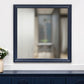38" Blue Square Wood Framed Accent Mirror
