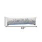14" X 45" Cream Boston Daylight Skyline Lumbar Decorative Pillow
