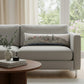 14" X 45" Cream Lumbar Chicago Daylight Skyline Lumbar Decorative Pillow