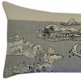 14" X 45" Cream Hawaii Daylight Skyline Lumbar Decorative Pillow