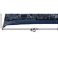 14" X 45" Dark Gray And White London Nighttime Skyline Lumbar Decorative Pillow
