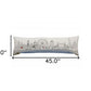 14" X 45" Cream London Daylight Skyline Lumbar Decorative Pillow