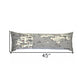 46" White Michigan Daylight Skyline Lumbar Decorative Pillow