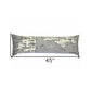 14" X 46" Cream Michigan Daylight Skyline Lumbar Decorative Pillow