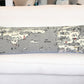 46" White Michigan Daylight Skyline Lumbar Decorative Pillow