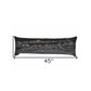 14" X 46" Dark Gray And White New Orleans Nighttime Skyline Lumbar Decorative Pillow