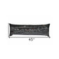46" Black New Orleans Nighttime Skyline Lumbar Decorative Pillow