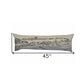 14" X 46" Cream New Orleans Daylight Skyline Lumbar Decorative Pillow