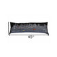 14" X 46" Dark Gray And White NYC Nighttime Skyline Lumbar Decorative Pillow
