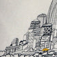 14" X 46" Cream NYC Daylight Skyline Lumbar Decorative Pillow