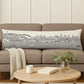 14" X 46" Cream Philadelphia Daylight Skyline Lumbar Decorative Pillow