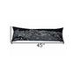 14" X 46" Dark Gray And White Pittsburgh Nighttime Skyline Lumbar Decorative Pillow