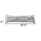 14" X 46" Cream Pittsburgh Daylight Skyline Lumbar Decorative Pillow