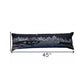 14" X 46" Dark Gray And White Rome Nighttime Skyline Lumbar Decorative Pillow