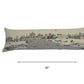 14" X 46" Cream Rome Daylight Skyline Lumbar Decorative Pillow