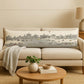 14" X 46" Cream Rome Daylight Skyline Lumbar Decorative Pillow