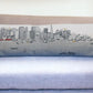 46" White San Francisco Daylight Skyline Lumbar Decorative Pillow