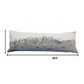 46" White Seattle Daylight Skyline Lumbar Decorative Pillow