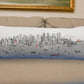 46" White Seattle Daylight Skyline Lumbar Decorative Pillow