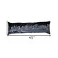 46" Black Tokyo Nighttime Skyline Lumbar Decorative Pillow