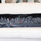 46" Black Tokyo Nighttime Skyline Lumbar Decorative Pillow