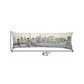 14" X 46" Cream Tokyo Daylight Skyline Lumbar Decorative Pillow