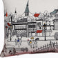 14" X 24" Cream Annapolis Daylight Skyline Lumbar Decorative Pillow