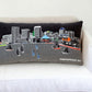 25" Black Austin Nighttime Skyline Lumbar Decorative Pillow
