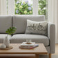 14" X 24" Cream Cleveland Daylight Skyline Lumbar Decorative Pillow