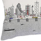 14" X 24" Cream Dallas Daylight Skyline Lumbar Decorative Pillow