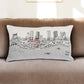 14" X 24" Cream Hometown Pride Wool Lumbar Throw Pillow