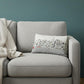 14" X 24" Cream Hong Kong Daylight Skyline Lumbar Decorative Pillow