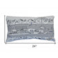 14" X 24" Cream Homer Spit Daylight Skyline Lumbar Decorative Pillow