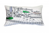 14" X 24" Cream Lexington Daylight Skyline Lumbar Decorative Pillow