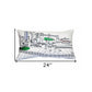14" X 24" Cream Lexington Daylight Skyline Lumbar Decorative Pillow