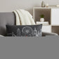 14" X 24" Dark Gray And White London Nighttime Skyline Lumbar Decorative Pillow