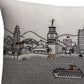 14" X 24" Cream Hometown Pride Wool Lumbar Throw Pillow