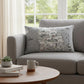 14" X 24" Cream Michigan Lower Peninsula Daylight Skyline Lumbar Decorative Pillow