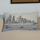 14" X 24" Cream Hometown Pride Wool Lumbar Throw Pillow