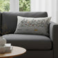 14" X 24" Cream NYC Daylight Skyline Lumbar Decorative Pillow
